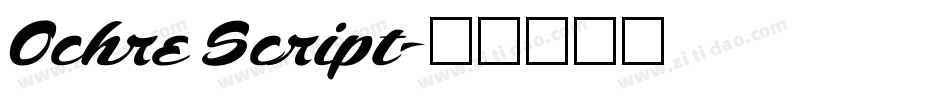 Ochre Script字体转换